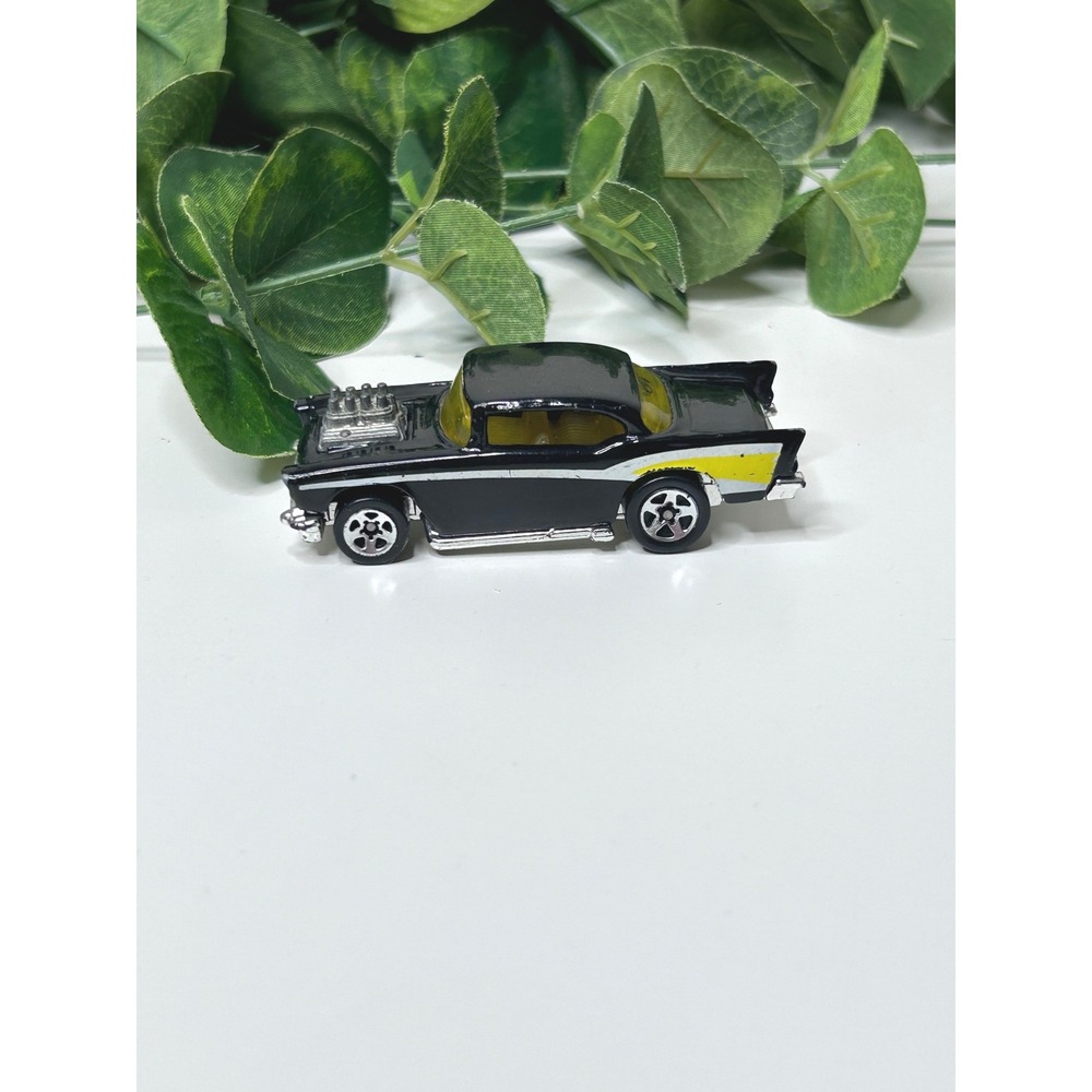 Hot Wheels‎ 57 Chevy Car 1:64 Black Vintage Gasser Hot Rod